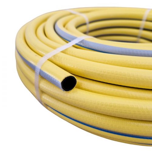 D25mm Sárga PVC flexibilis locsolócső 50m